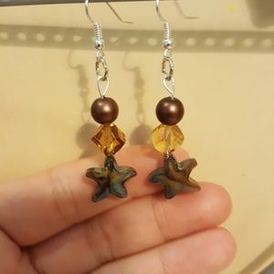 Star 🌟 & Pearl Statement Earrings⭐️